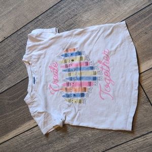 Old Navy Toddler Girl Create Together Crayon Shirt 3T